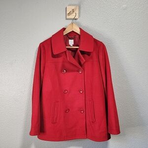 J. Jill Vibrant Red Peacoat